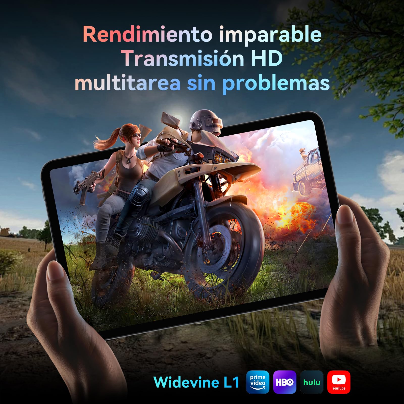 T60 Pro Tablet 13,4 Pulgadas,Android 16 Tableta con Teclado,120Hz Display,24GB RAM + 256GB ROM,10000mAh,WideVine L1/5G WiFi/GPS/Gemini AI,Octa-Core Tablets con Lápiz,Ratón,4 años de garantía