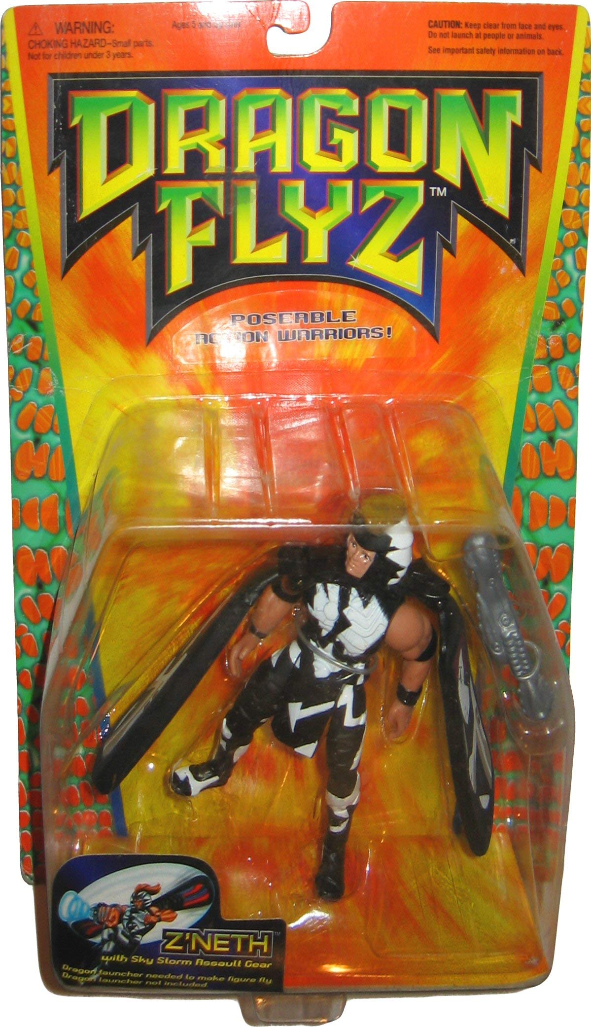 Dragon Flyz Z'Neth Flying Action Figure Toy by Galoob