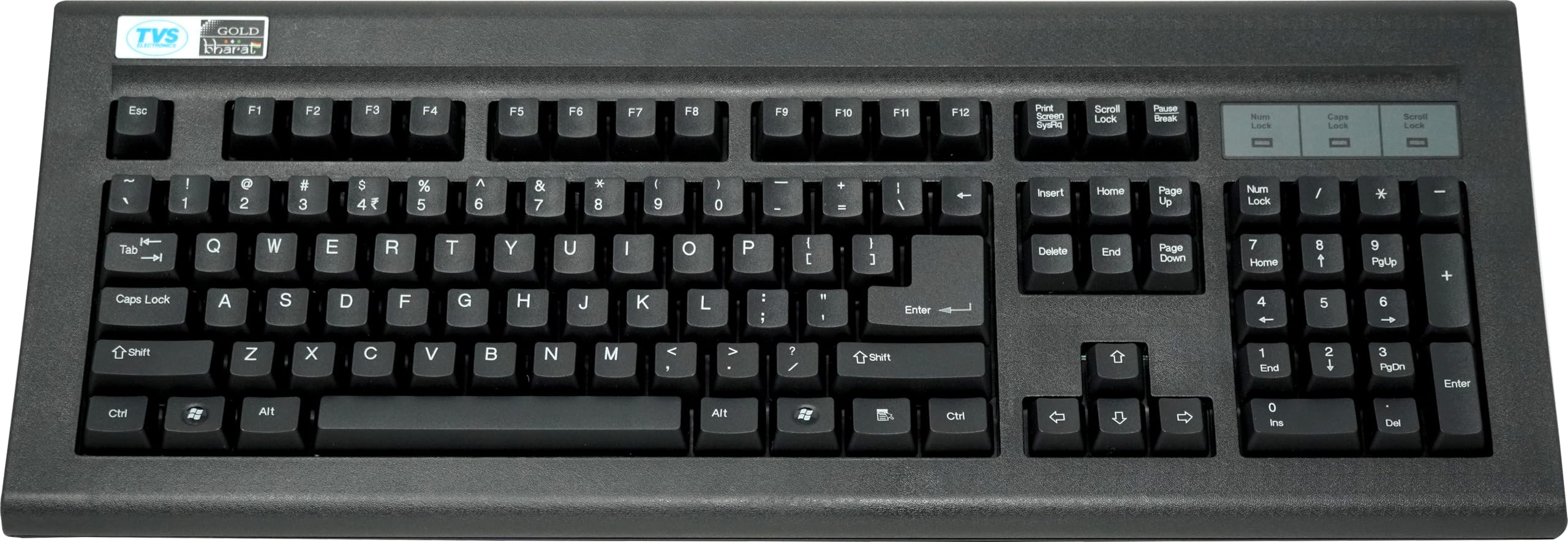 TVS ELECTRONICSGold Bharat Gold USB Keyboard (Black)