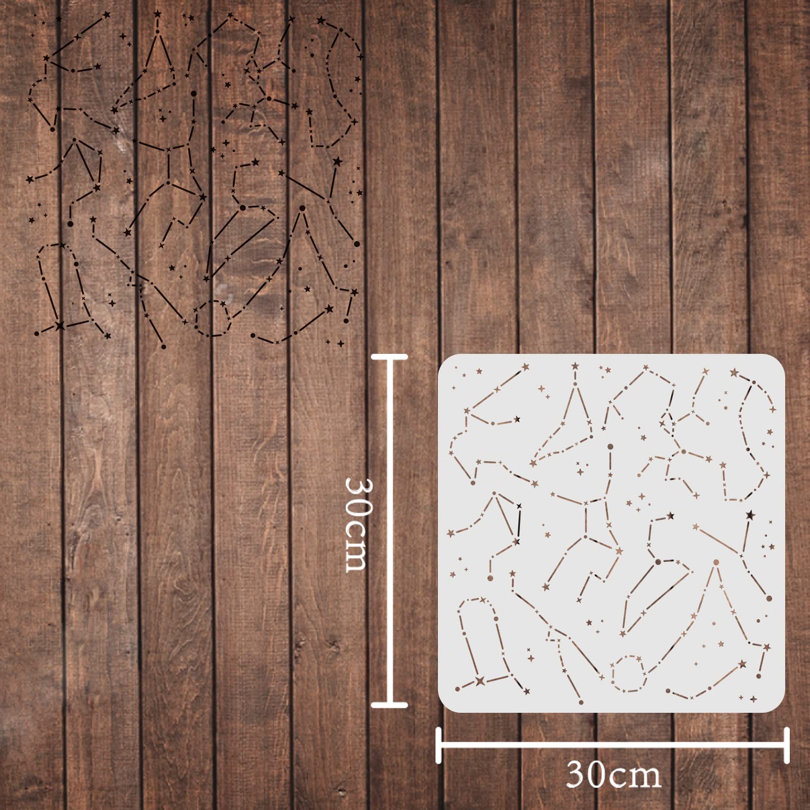 FINGERINSPIRE Wisteria Pochoirs Gabarit 30x30cm Fleurs En Plastique