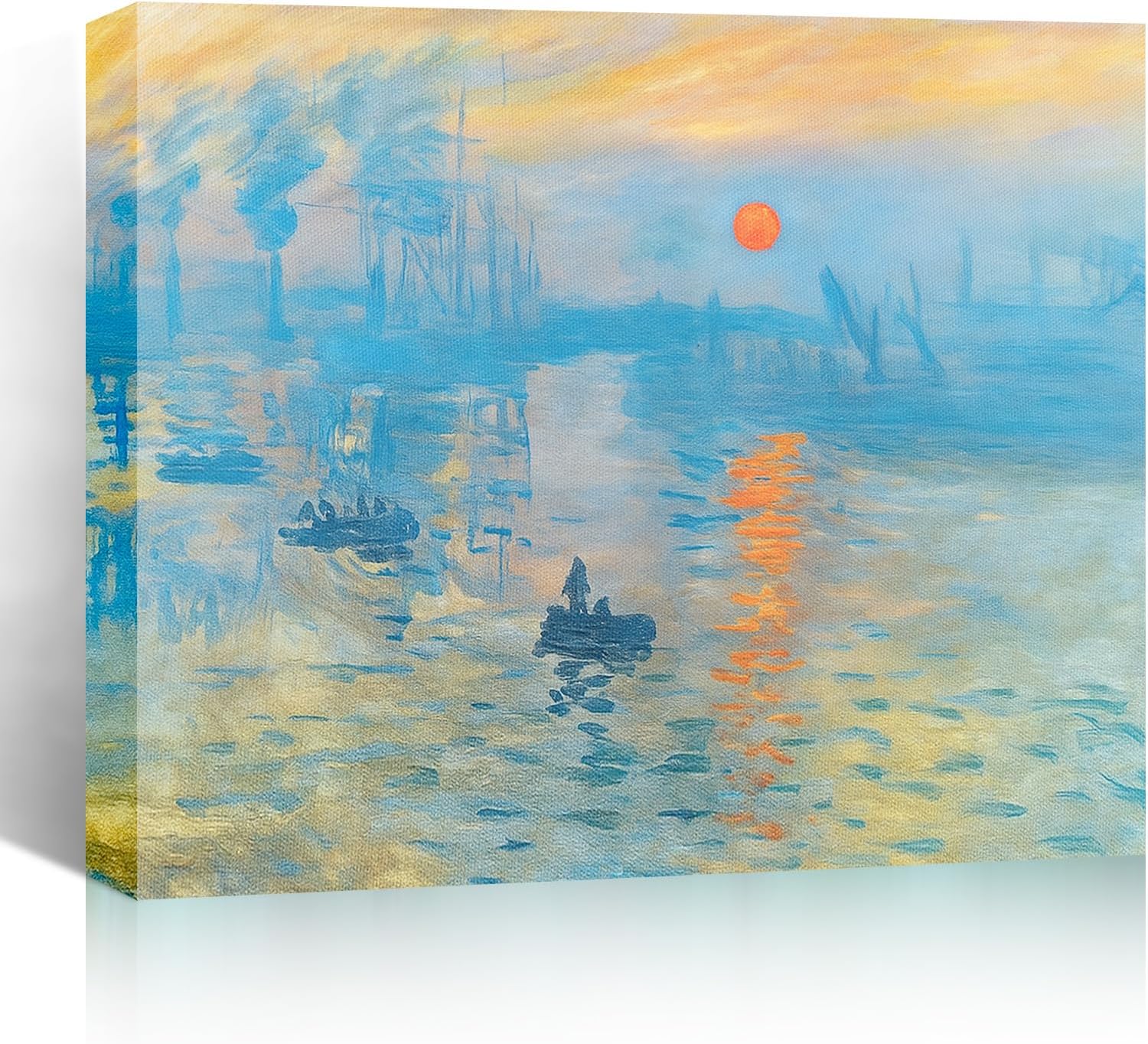The Artist's Garden at Vetheuil Wall Art, Canvas Print Giclee Reproduction, Claude Monet, Vintage Flower Landscape Painting for Living Room, Bedroom, Office Decor