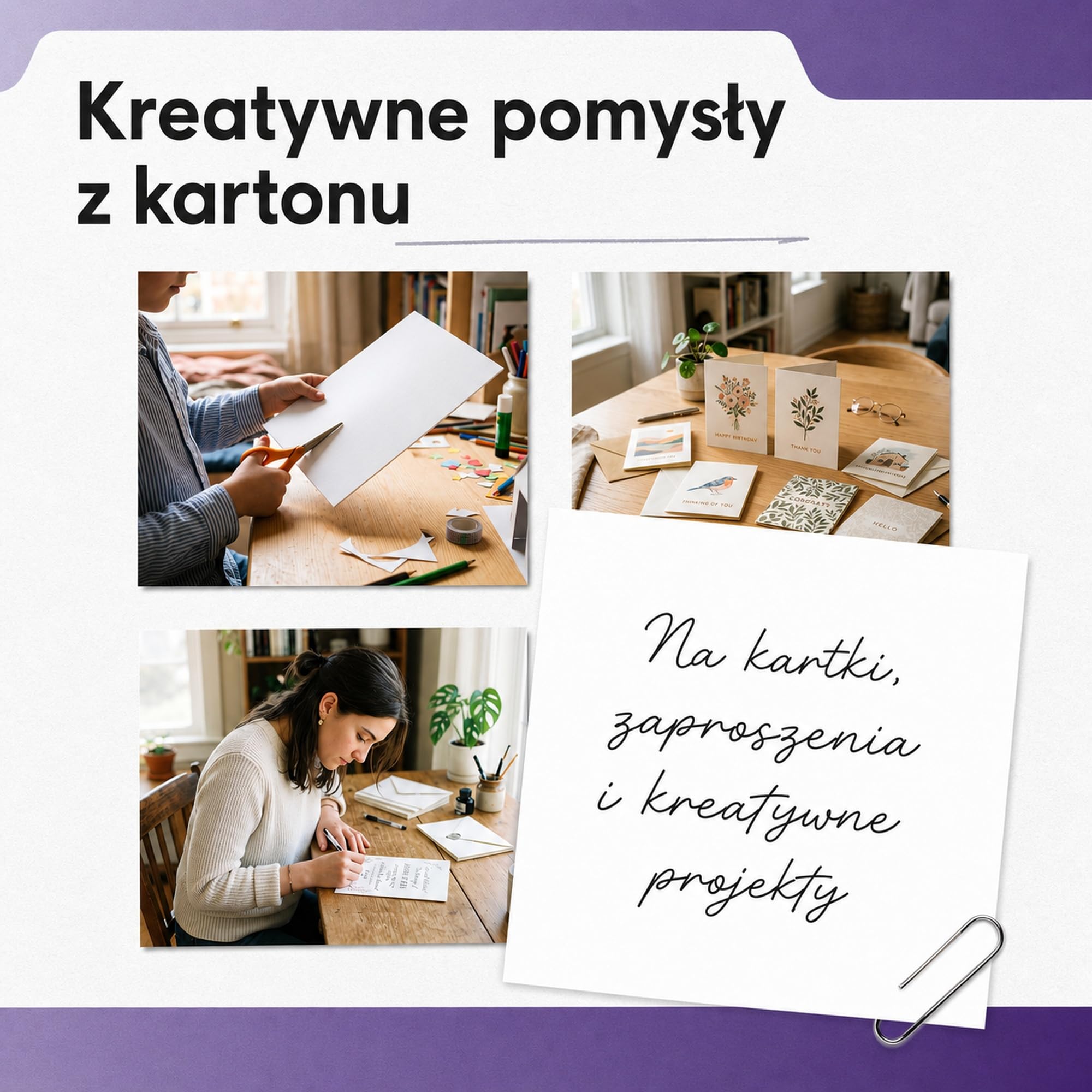 eliant. Karton do Majsterkowania A4 300g 100 Arkuszy Biały Made in Germany