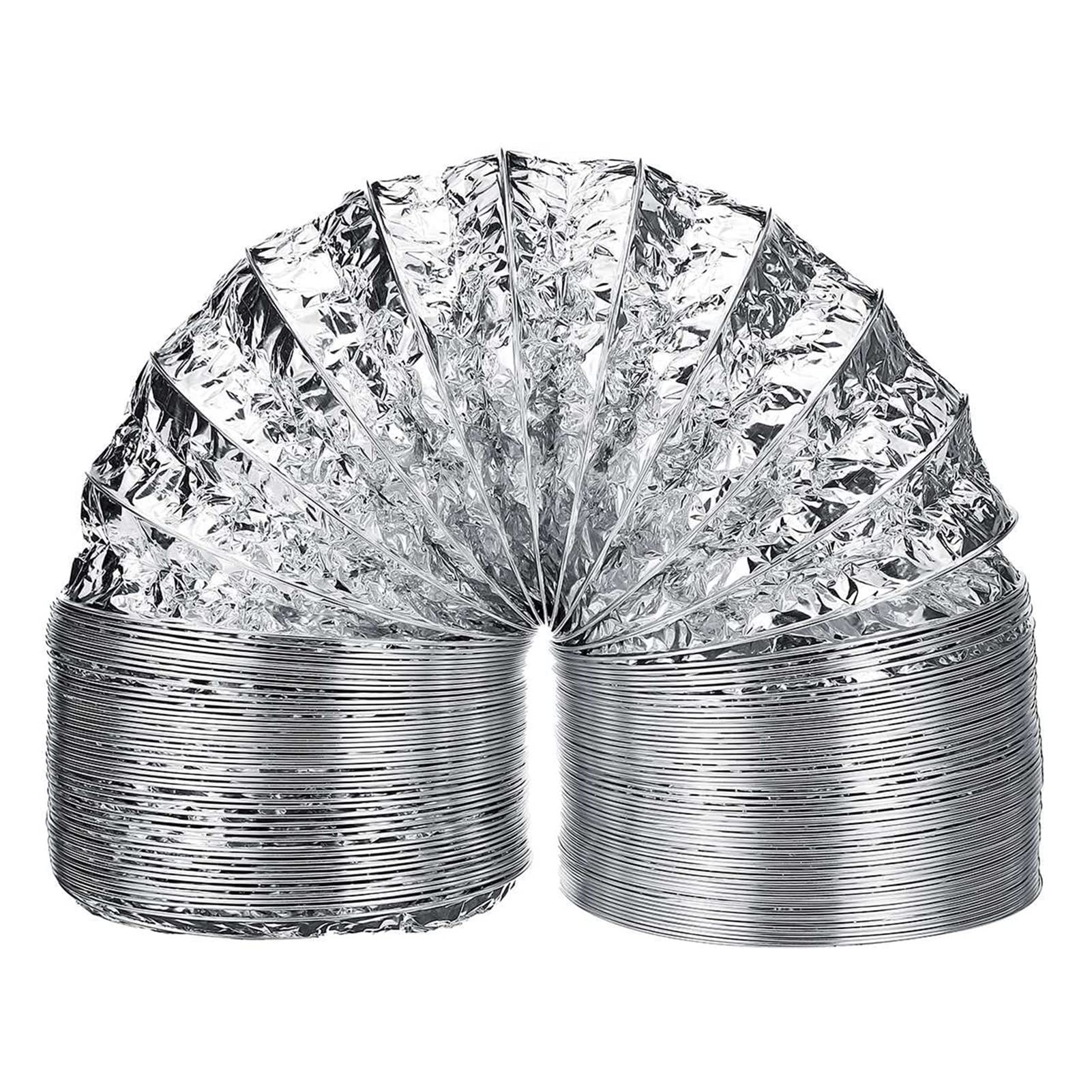 Abluftschlauch PVC-Aluminiumrohr-Lüftungskanal, flexibler Abluftkanal, 10,2 cm, 100 mm, Lüftungskanallänge 78,7 Zoll, 118 Zoll, Luftsystem-Belüftung, Badezimmer Lüftungsschlauch ( Size : 300CM/118IN )