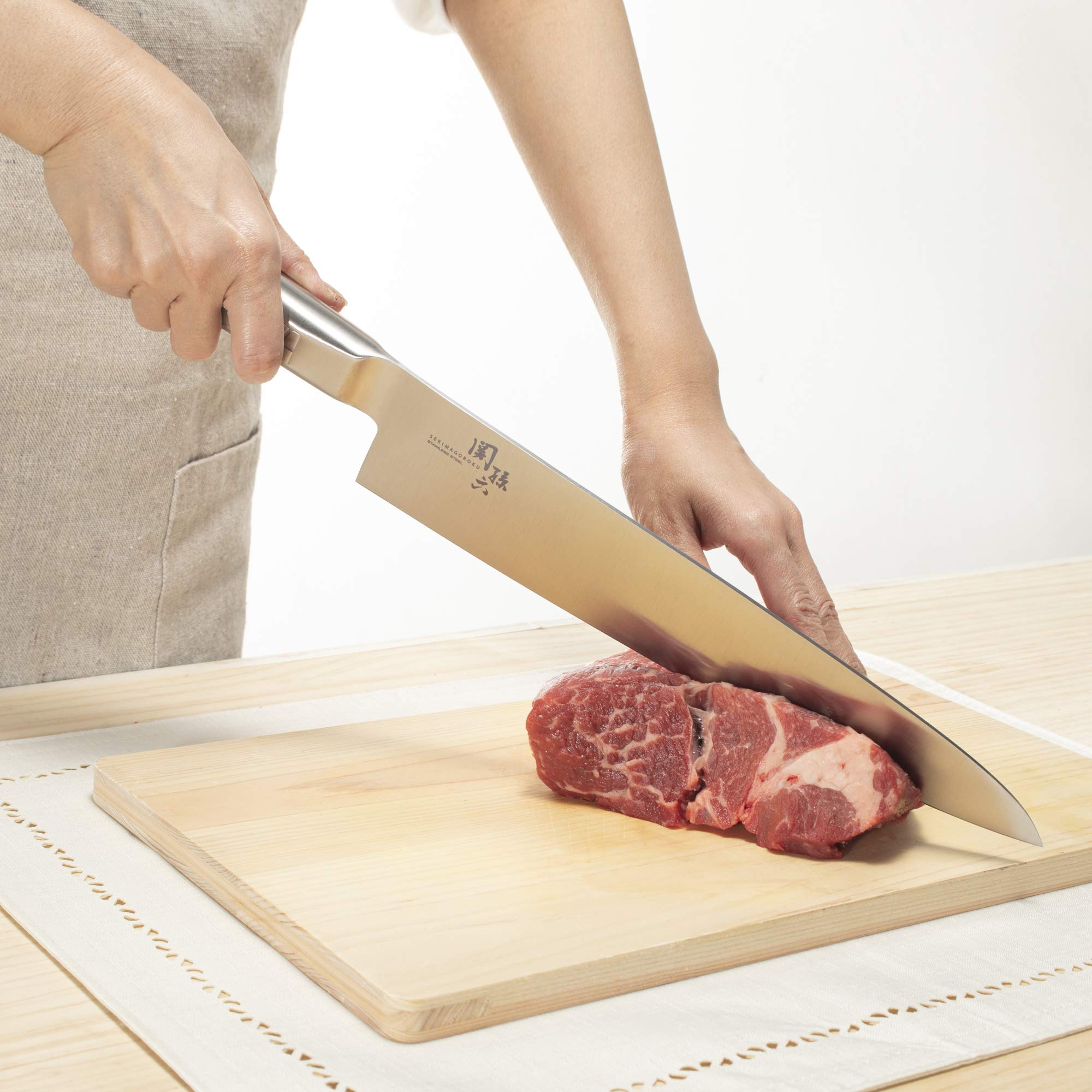 Amazon.co.jp: 貝印 KAI 牛刀 包丁 関孫六 オール ステンレス 270mm