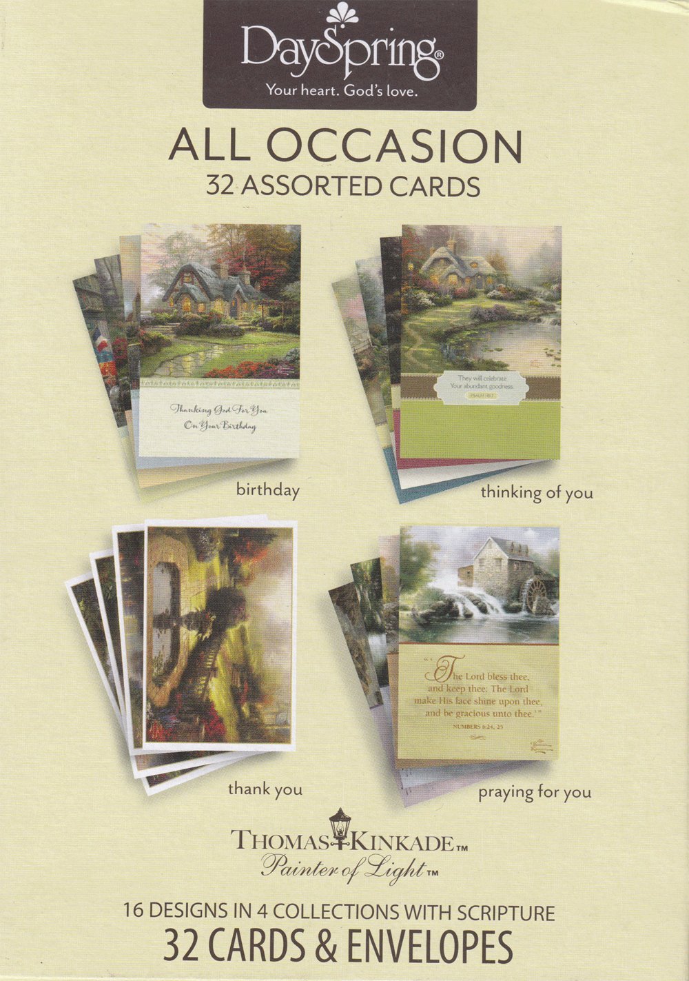 Dayspring All Occasion Thomas Kinkade Painter of Light Boxed Cards
