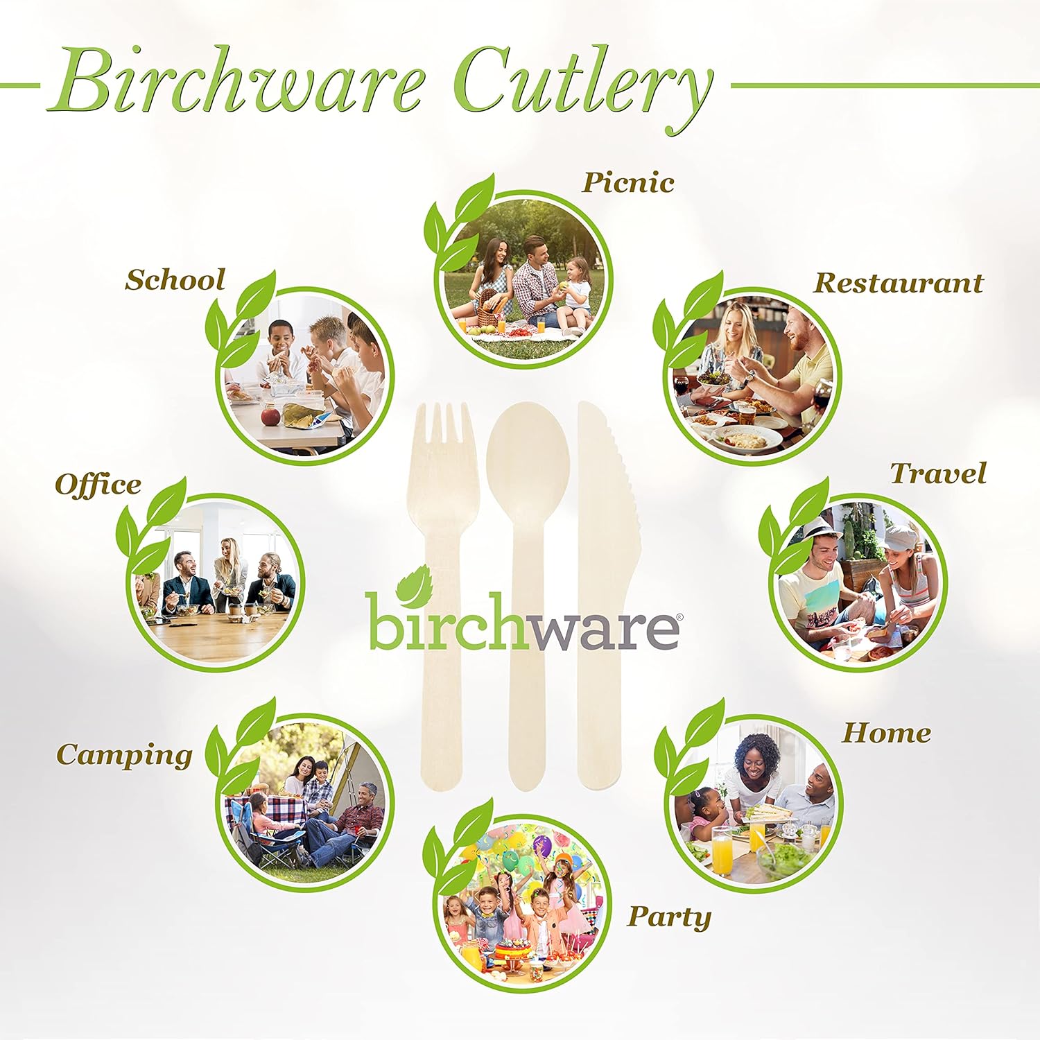 Holiday Deals 🛒 Birchware Classic 6.5 - Compostable Wooden Knives, Biodegradable Party Supplies for Any Graduation, Luau, Fiesta, Tea Party, and More, Craft Supplies for Kids and Adults - (2500 Knives)