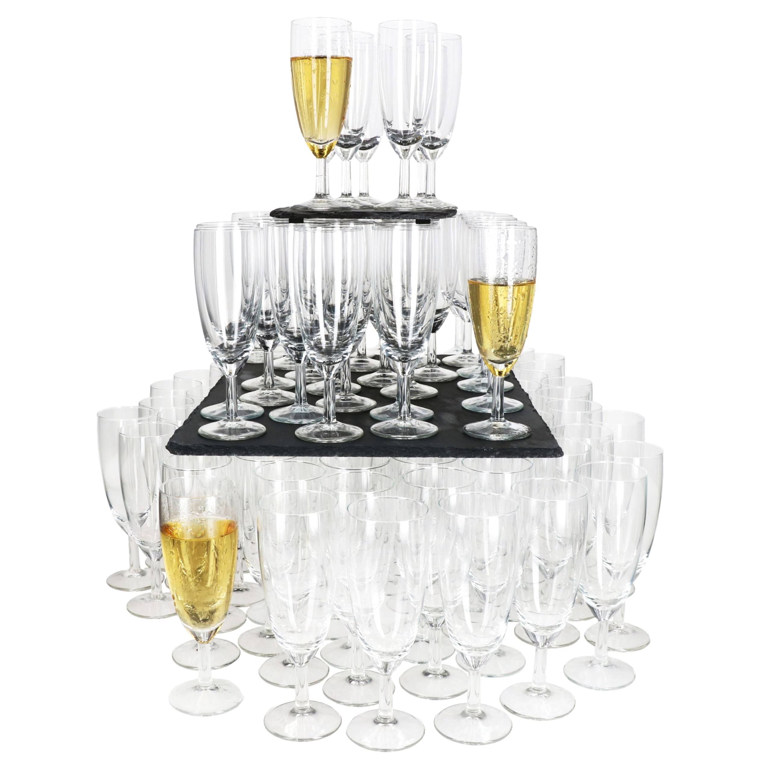 MamboCat 120er Set Royal Sektgläser I 140ml, Höhe 16cm I modernes klares Sektglas mit Fuß I Sektflöte für Prosecco, Champagner & Co I transparente Gläser für Hochzeit, Partys, Geburtstage