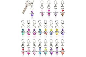 20 Pcs Angel Pearl Beads Pendant Keychain for Unique DIY Jewelry Making...