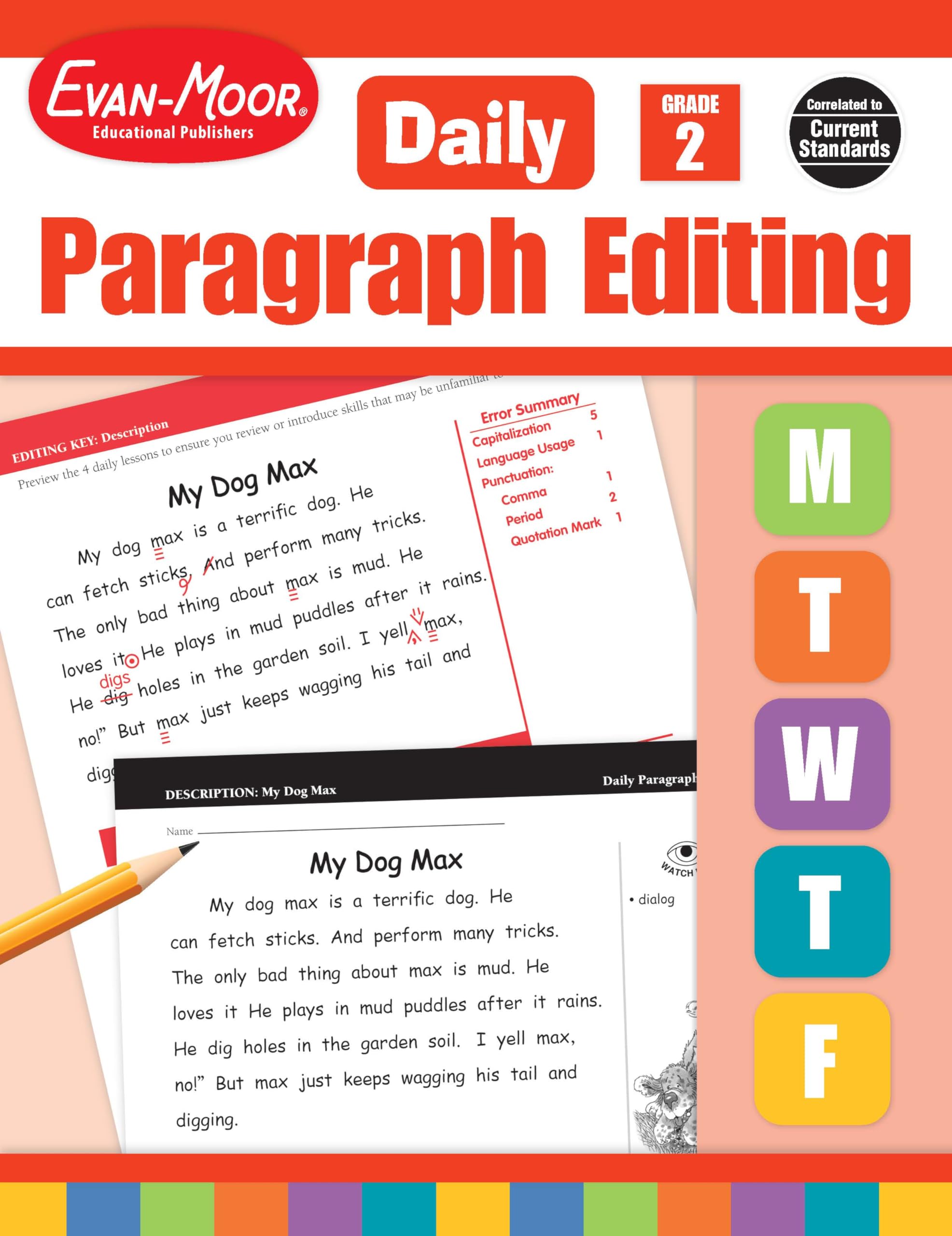 Evan Moor Educational Publishers Daily Paragraph Editing Grade 2