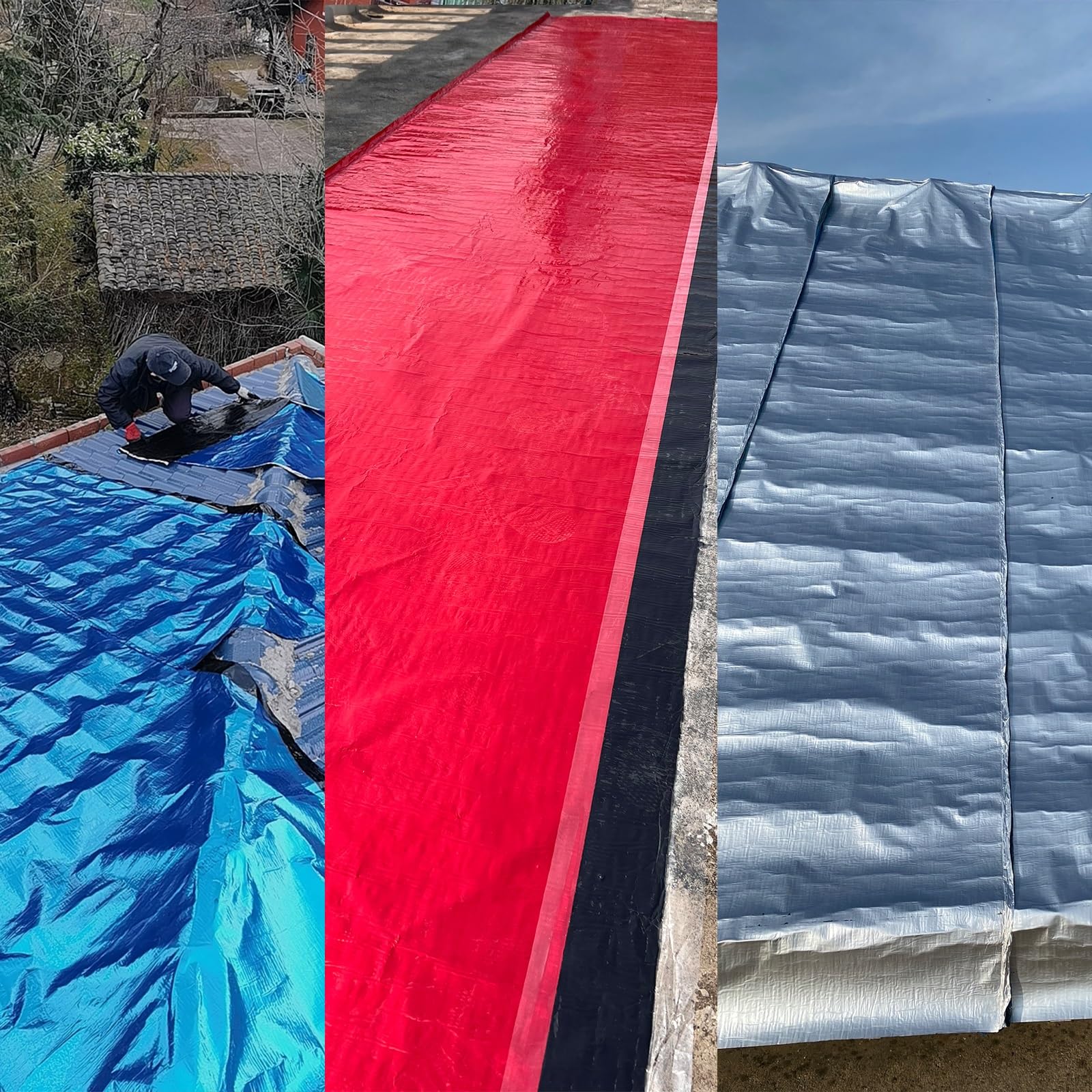 Relleno autoadhesivo de grietas de asfalto, cinta de aluminio para reparación de techos y caravanas, UV y resistente a la intemperie