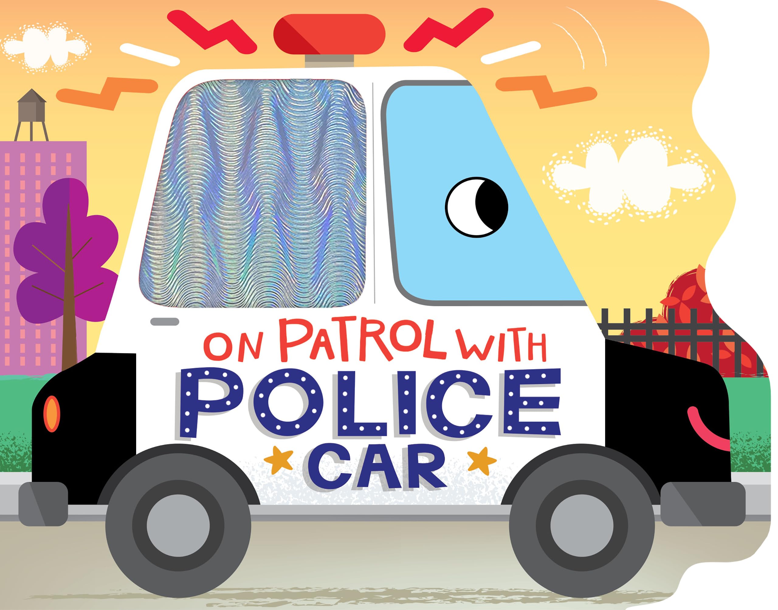 On Patrol with Police Car - Touch and Feel Board Book - Sensory Board Book