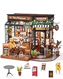 Rolife DIY Miniature House Kit for Adults, Mini Wooden Dollhouse Kit, Bakery Tiny House Diorama Building Kits-Birthday Christmas Craft Hobbies Gift for Teens Kids (Tipsy Restaurant)
