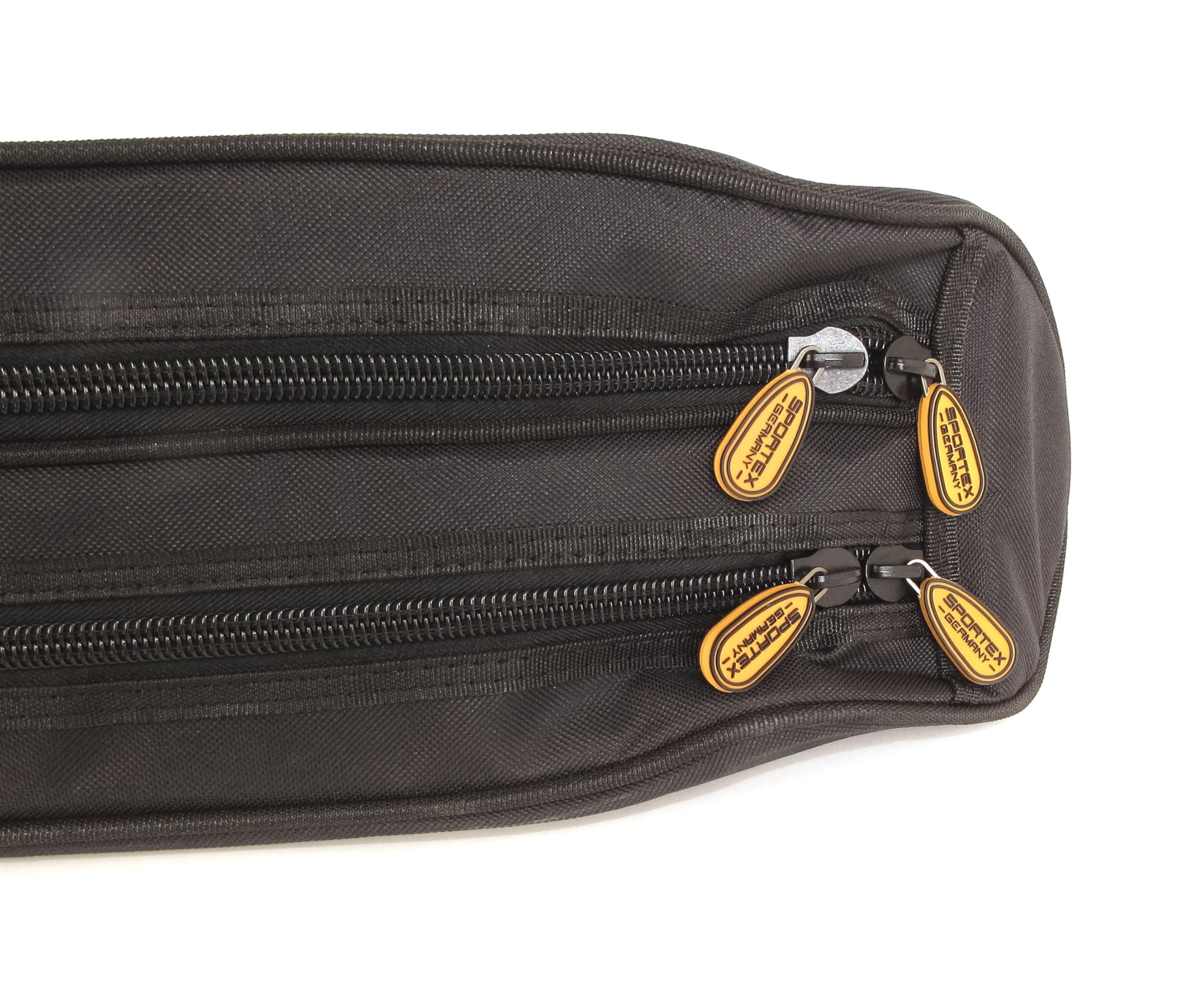 Sportex Super Safe Rutentasche Black Edition 2 oder 3 Fächer Rutenfutteral Angeltasche Rod Case für montierte Ruten Verschiedene Längen