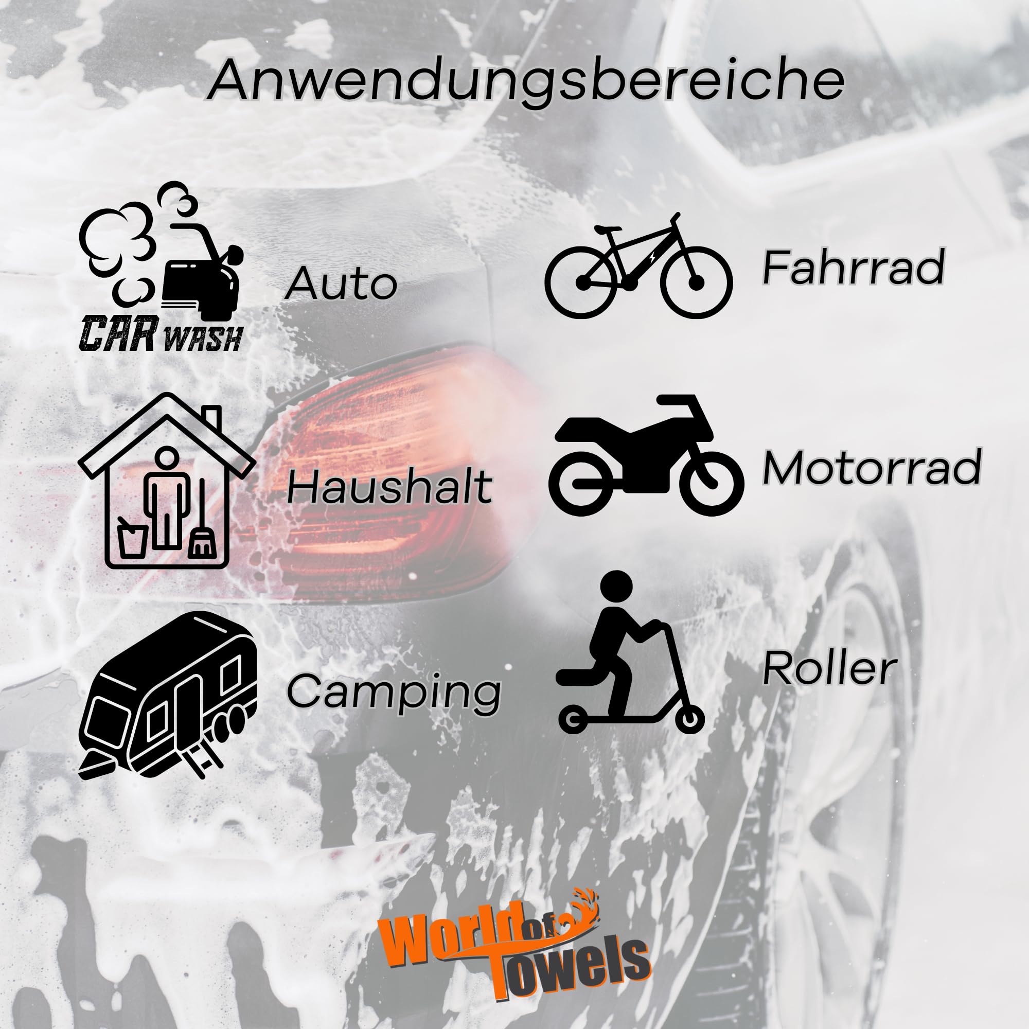 Auto Trockentuch Mikrofaser bis 1400 GSM – fusselfrei streifenfrei – Mikrofasertuch Auto trocknen ohne Kratzer – Auto Detailing Tuch – 60x40-60x80-90x60 cm (4, 60 x 80)