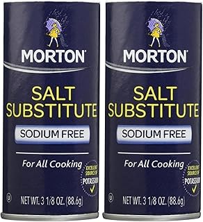 Morton Salt Substitute, 3.12 oz, 2 pk