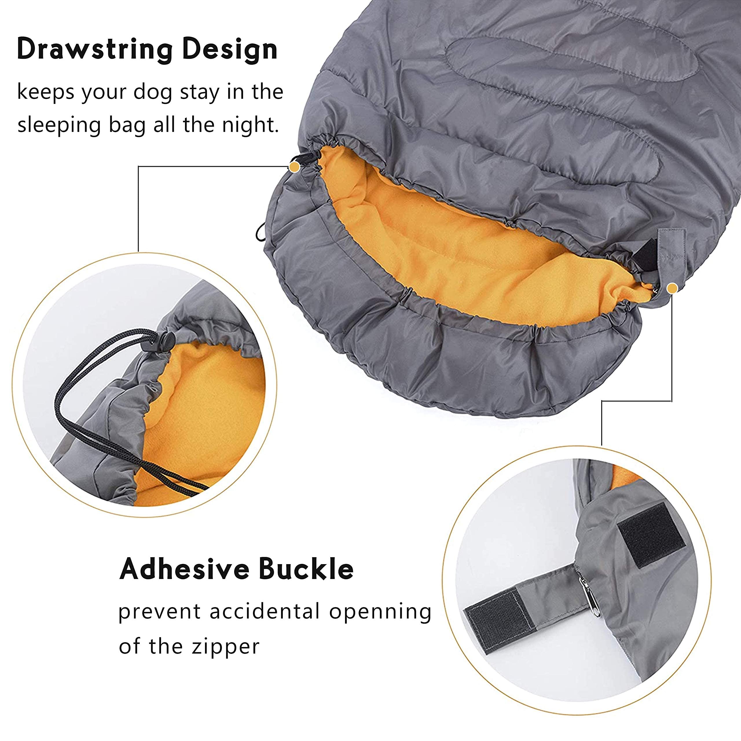 OROOTL Saco de Dormir para Perro Cama Portátil para Perros Estera de Viaje al Aire Libre Impermeable Cálido Almohadilla para Dormir Cachorros para Senderismo Camping