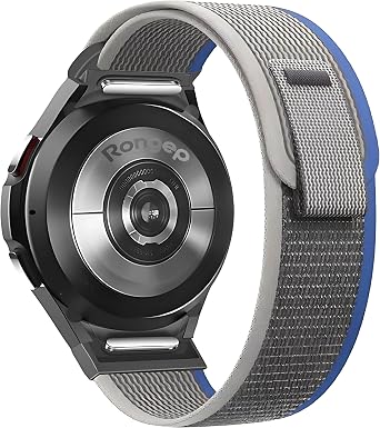 Rongep Samsung ile Uyumlu Yeni Nesil Bağlantı Travel Loop 20mm Kordon Galaxy Watch 7/6/5/4 Serisi için Galaxy Watch 7 Kordon (40mm/44mm) Watch 6/4 Classic (47/43/42mm) Watch 5 Pro Uyumlu