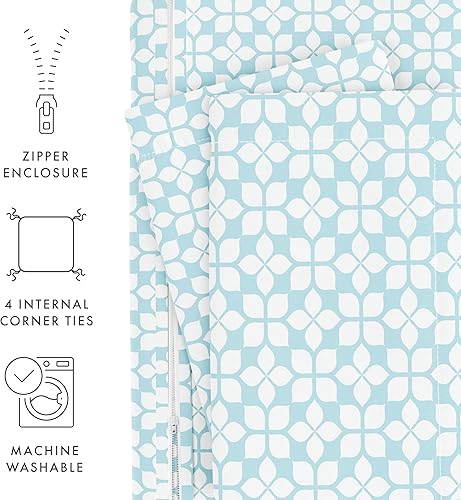 Miniatura 5 de Linen Market Funda de edredón individual (aguamarina)  Experimenta una comodidad similar a un hotel con una suavidad inigualable, exquisitos