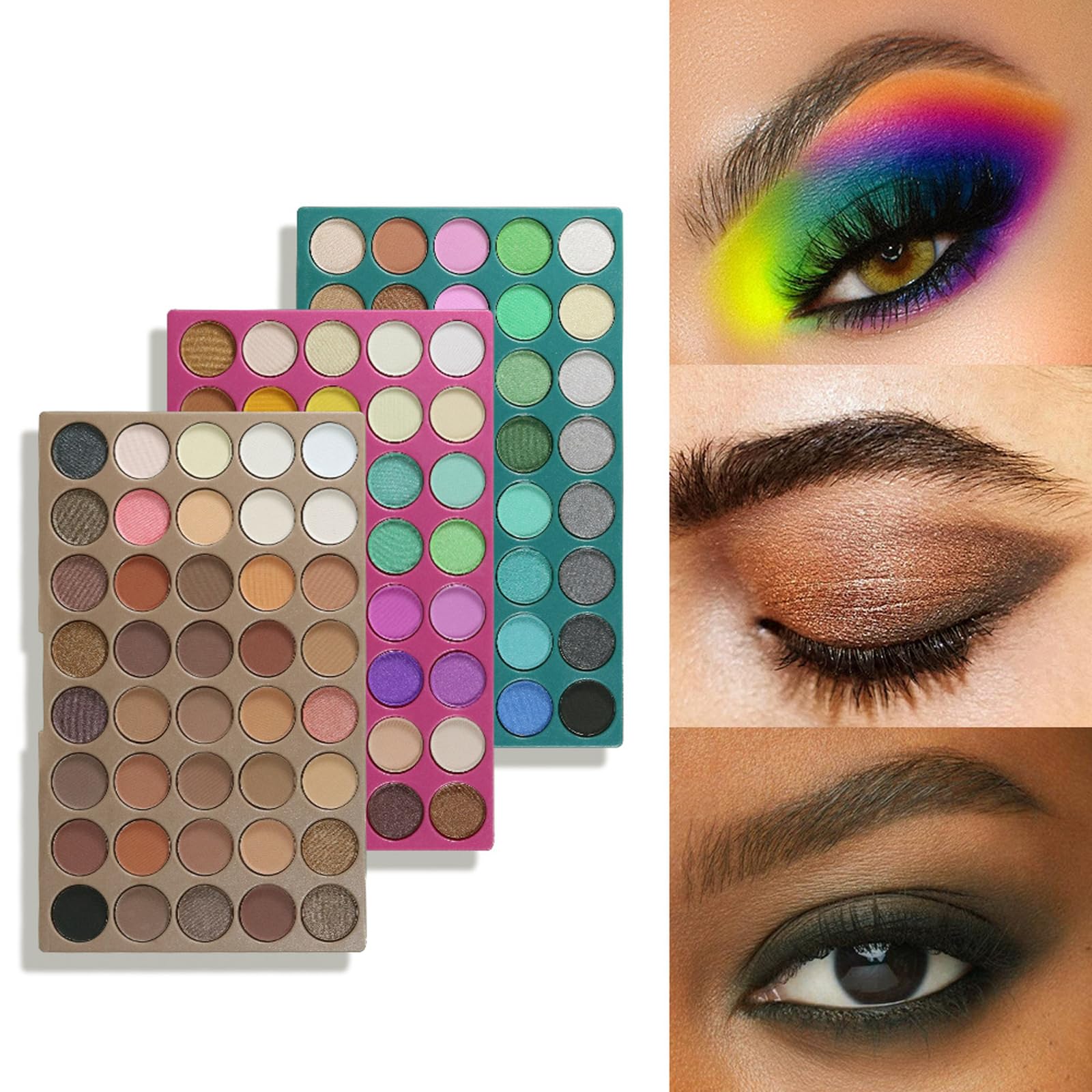 LHLXZQ 120 Colours Eyeshadow Palette, multi-color pearl makeup tray eye shadow palette, matte, flash - Image 3