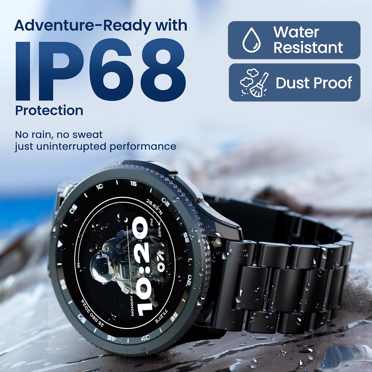 GOBOULT Pyro Smartwatch IP68 protection