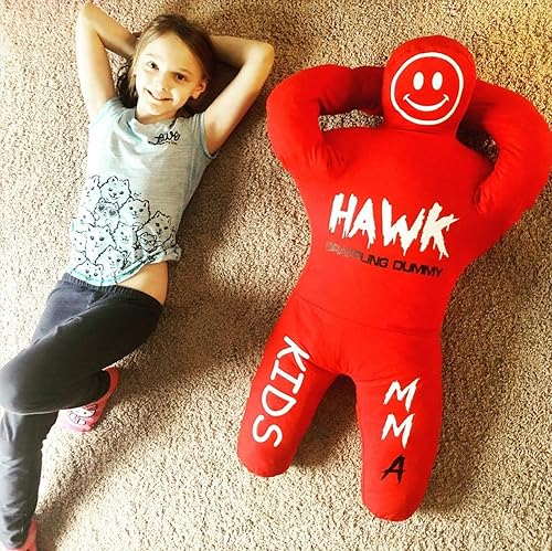 Miniatura 8 de Hawk Sports Maniquí de lucha para niños para fitness y entrenamiento, postura, golpe y lanzamiento de maniquí de lucha para niños, 3 pies de