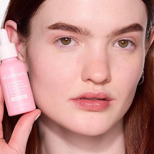 Miniatura 3 de MCoBeauty Suero hidratante de ácido hialurónico y vitamina C, aumenta la hidratación y el brillo, antienvejecimiento, vegano, cosméticos libres de