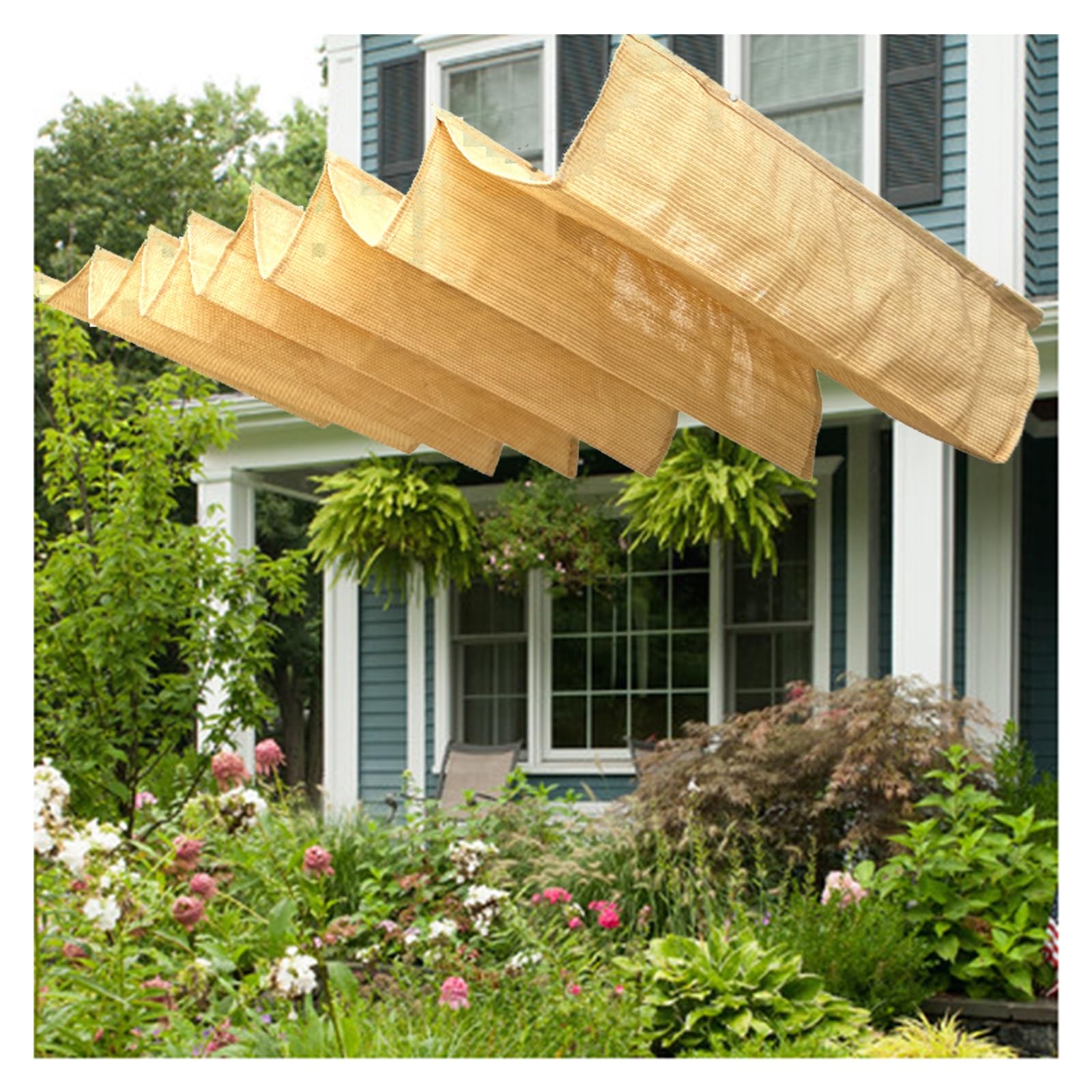 Toldo retráctil resistente UV para proteger terrazas y porches del calor solar