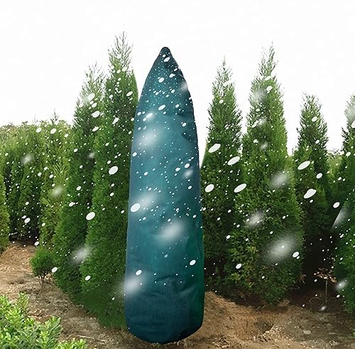 Miniatura 7 de EBaokuup Zip A - Cubiertas para plantas de árbol, protección contra la congelación, 48 pulgadas de alto x 15 pulgadas de ancho, mantas de escarcha