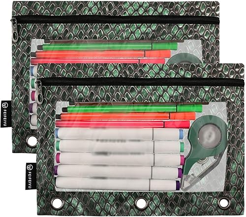 Miniatura 32 de Binder Pouch Purple Gold Shine Marble File Folder Sturdy Pencil Pouch for 3 Ring Binder Clear Window Office Desk Supplies Case Memento Holder with