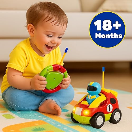 Miniatura 6 de Liberty Imports juguete de auto de carrera a radio control para niños pequeños caricaturas animadas embalaje en inglés