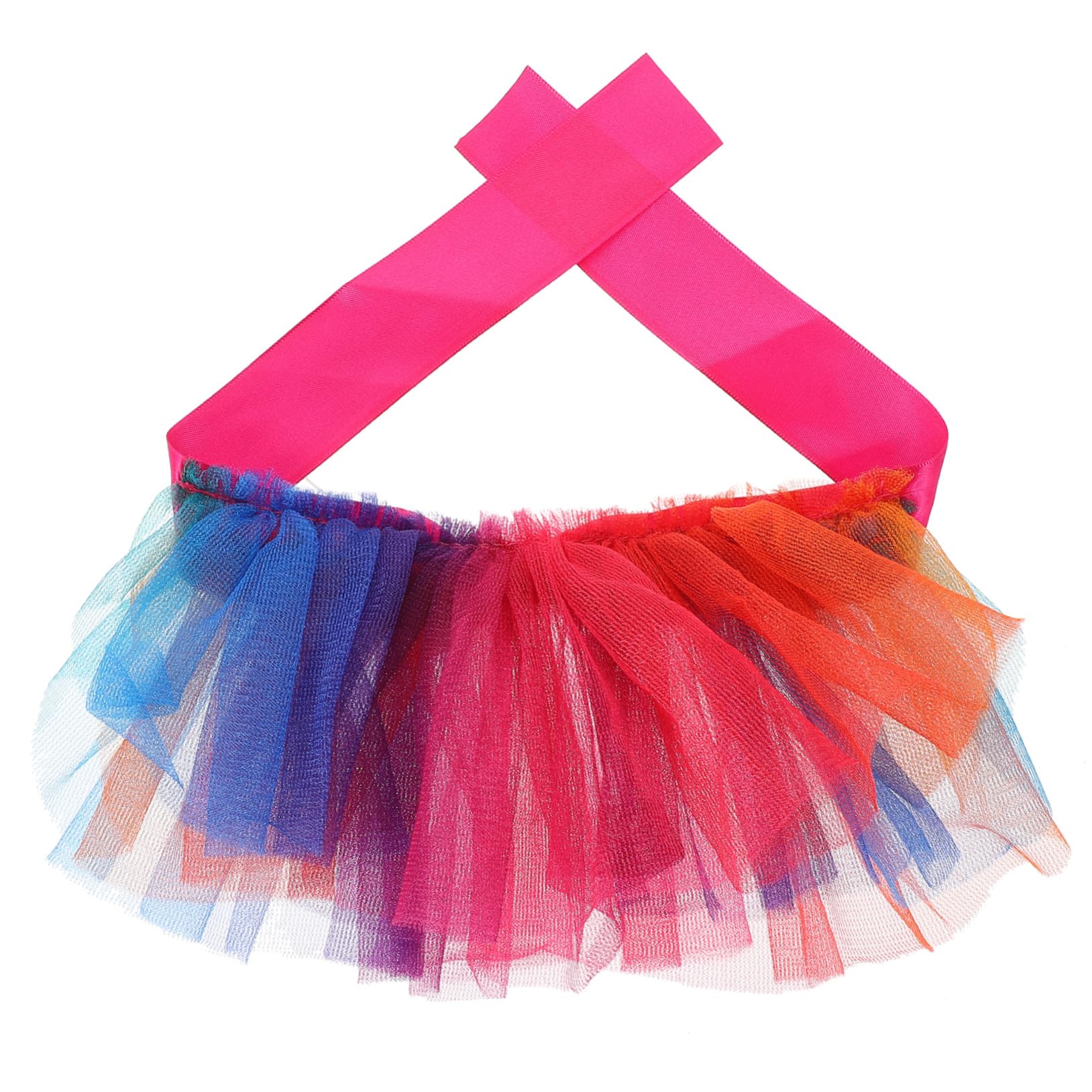 Regenbogen Haustier Halsband aus Tüll für Welpen und Kleine Hunde Atmungsaktiv und Strapazierfähig für Geburtstagsfeiern und Hochzeiten
