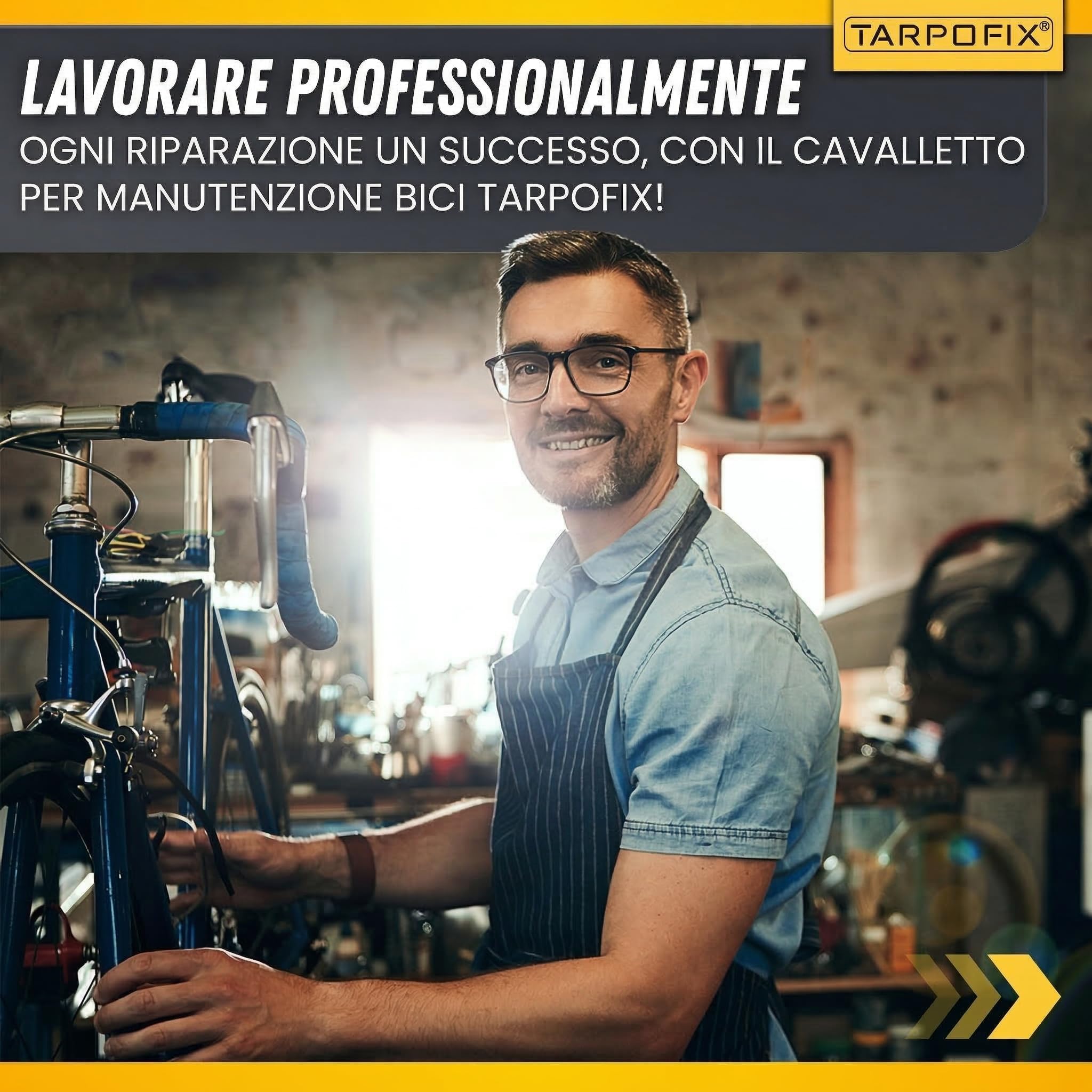 Tarpofix® Cavalletto Manutenzione Bici fino a 30 kg | Premium Cavalletto Bici | Stabile e Regolabile per Bike ed E-Bike | Supporto Professionale per Riparazioni e Manutenzione Bicicletta | Blu