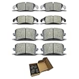 Brake Pads Kits fit For Audi A4, A4 allroad, A4 Quattro, A5, A5 Quattro, allroad, Q5, S4, S5 D1322 D1386 8pcs Front Rear Ceramic Brake Pads CCTECHMASS