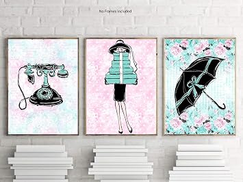 Silly Goose Gifts Fashion Breakfast Audrey Cat Themed Room Wall Art Prints Poster Decor Umbrella
