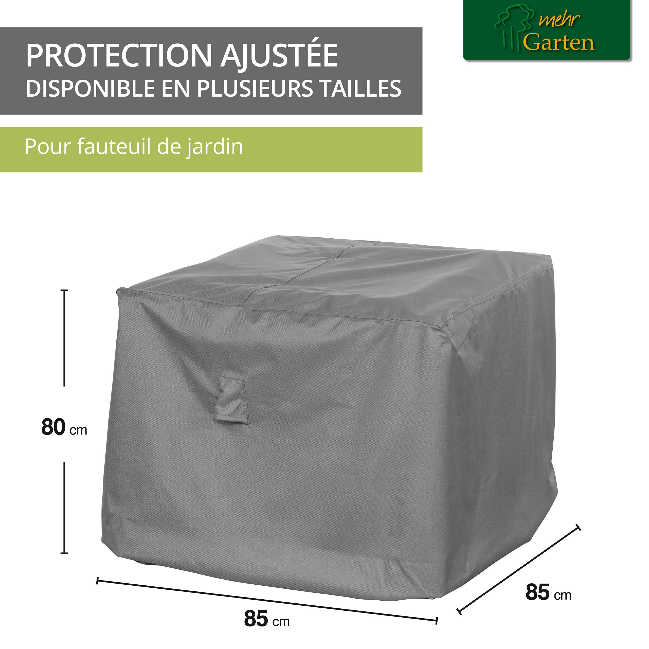 Housse fauteuil de jardin 85x85x80 cm, Oxford 600D