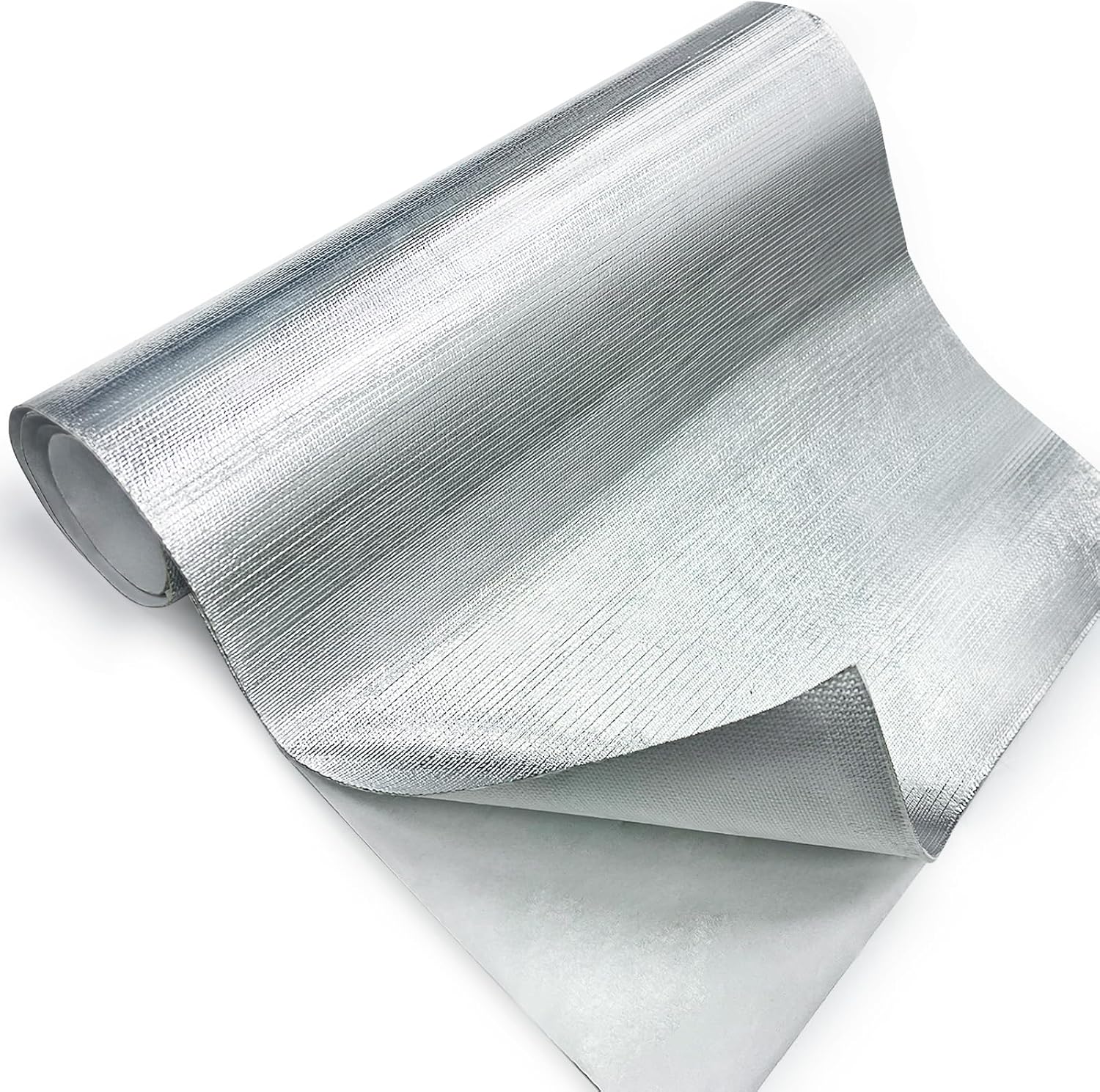 Heat Shield Automotive Thermal Block - Aluminized Thermal Insulation Material Barrier Adhesive Backed Heat Blanket for Exhaust, Motorcycle, Wood Stove, Cabinet, Fireplace (40 x 80 Inch)