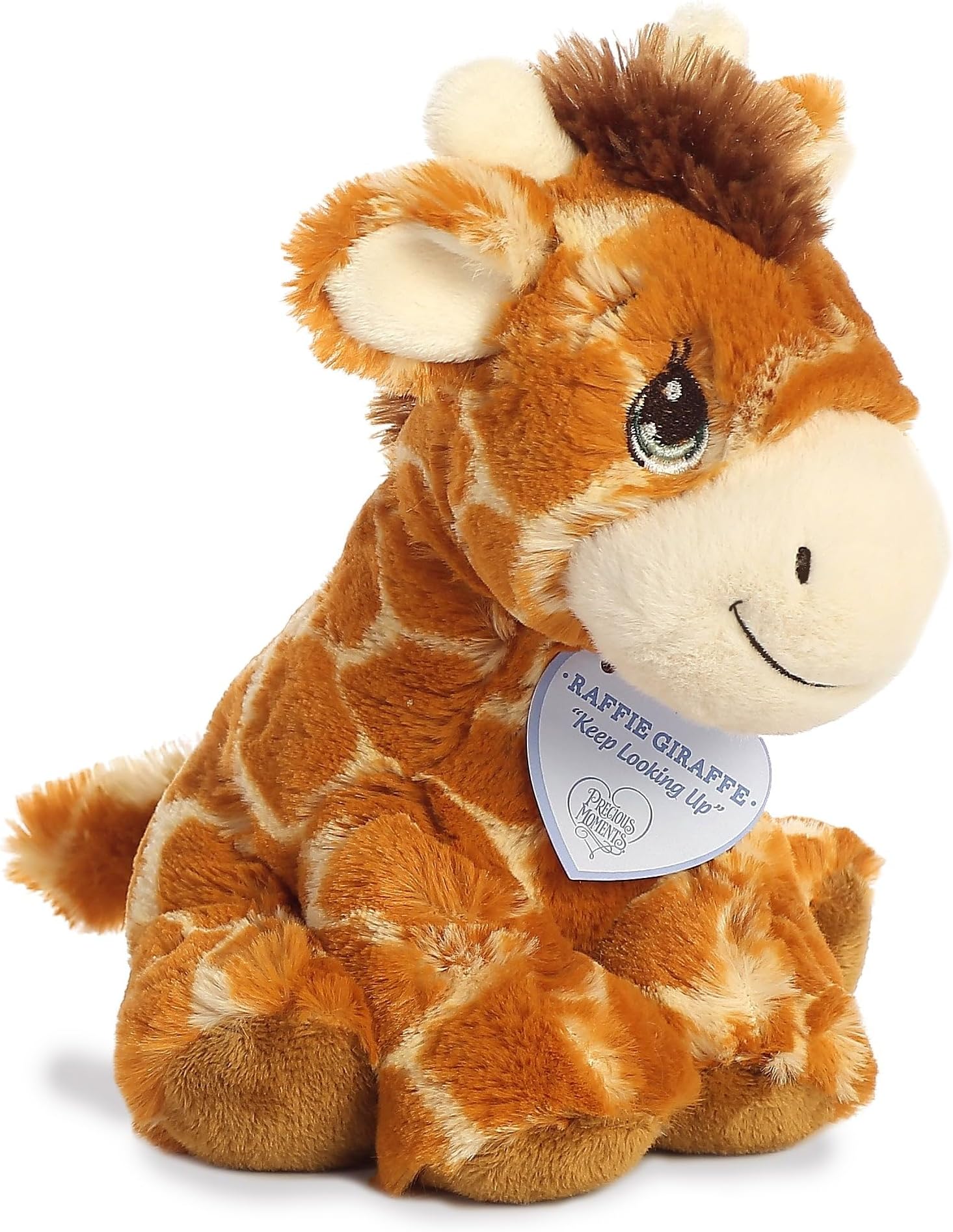 Aurora® Adorable Precious Moments™ Raffie Giraffe Stuffed Animal - Heartwarming Toy for Comforting Children - for Sentimental Gifts, Birthdays, and Adults - Brown 7.5 Inches