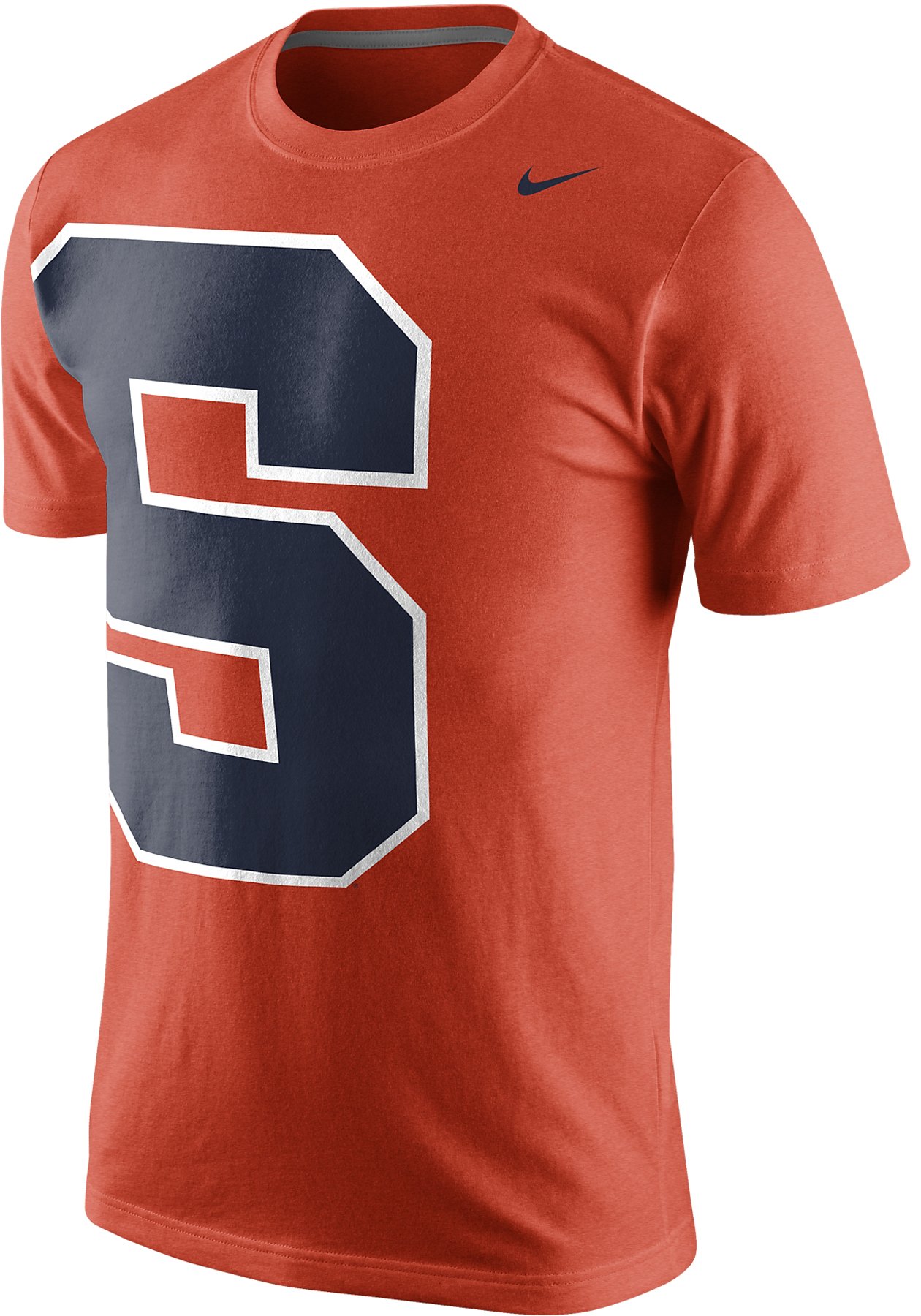 Nike Syracuse Orange Men's Mascot Oversized Logo Tri-Blend T-Shirt (Medium, Orange Heather)
