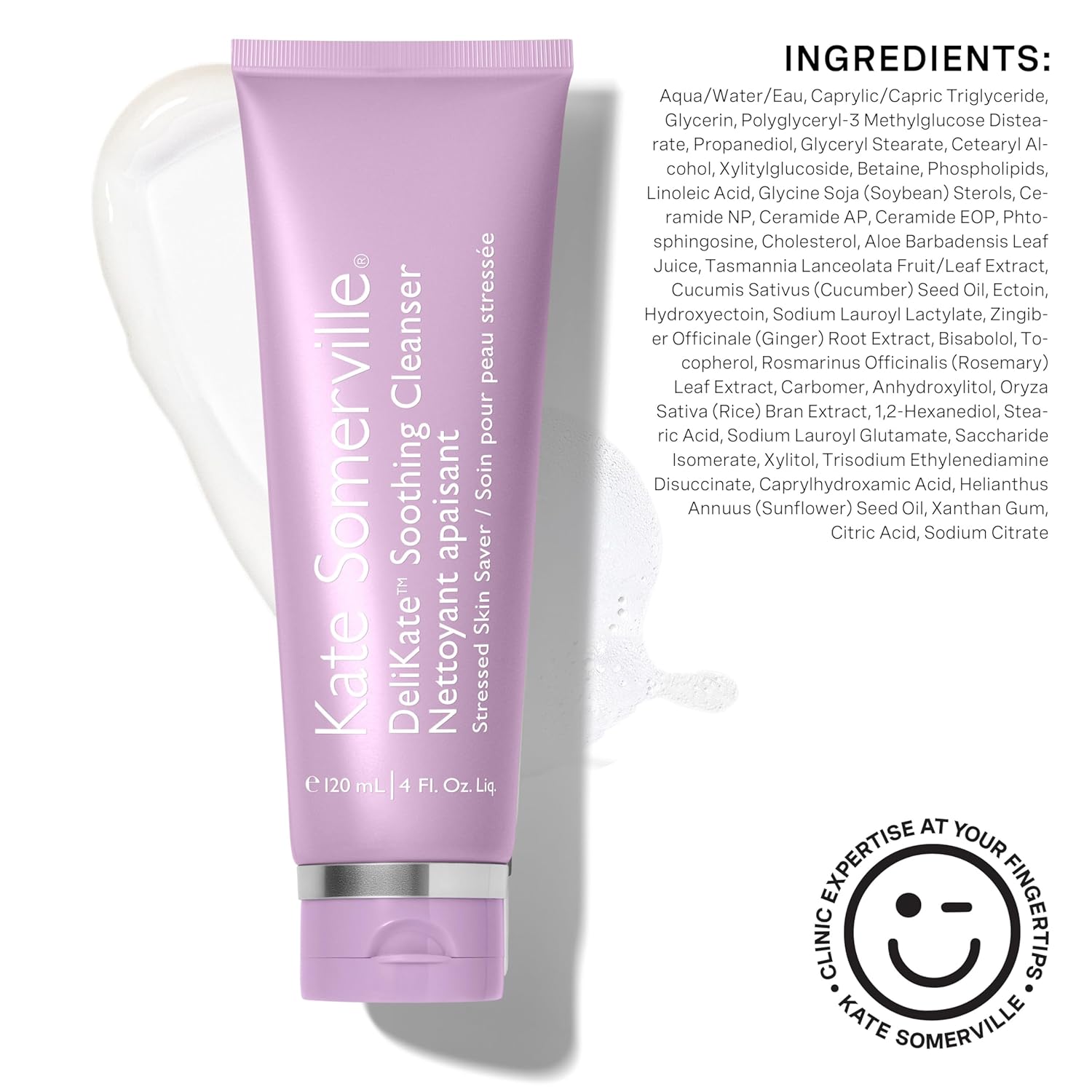 Kate Somerville DeliKate Soothing Cleanser – Hydrating Face Wash for Sensitive Skin, Clinically Proven to Relieve Redness, Irritation & Tightness, 4 Fl Oz - Image 9