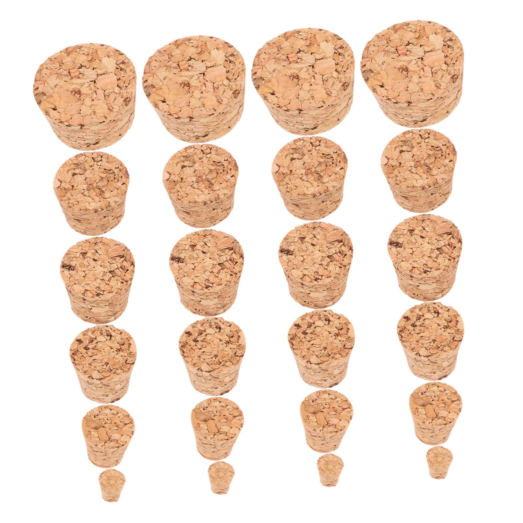 ULTECHNOVO 4sets Tappi Sughero Per Bottiglie Di Vino Diverse Per Craft e Conservazione Realizzati Sughero Resistente Perfetti Per Bottiglie e Barattoli Artigianali