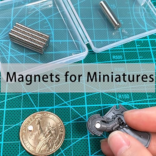 Miniatura 8 de 200 mini imanes de MEALOS  100 piezas de 0.118 x 0.039 in, 50 piezas de 0.157 x 0.079 in, 50 piezas de 0.197 x 0.079 in  Pequeños imanes finos para