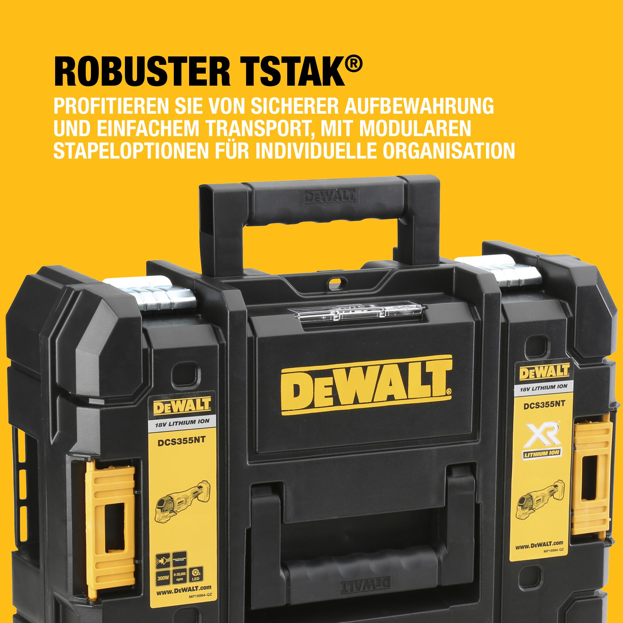 DEWALT 18 V XR bürstenloses Oszillationswerkzeug, einziges Werkzeug in T-STAK, DCS355NT-XJ