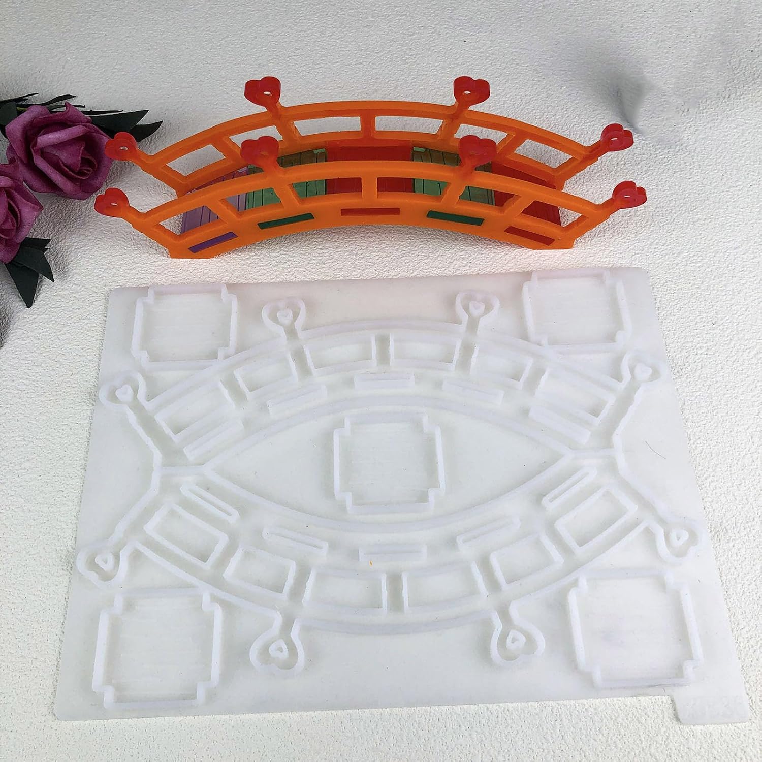 Realistic Bridge Decorative Mold Epoxy Resin Mulds Silicone Texture Suitable for Crafting Natural Ambiances in Any Space Easy Releasing Mold