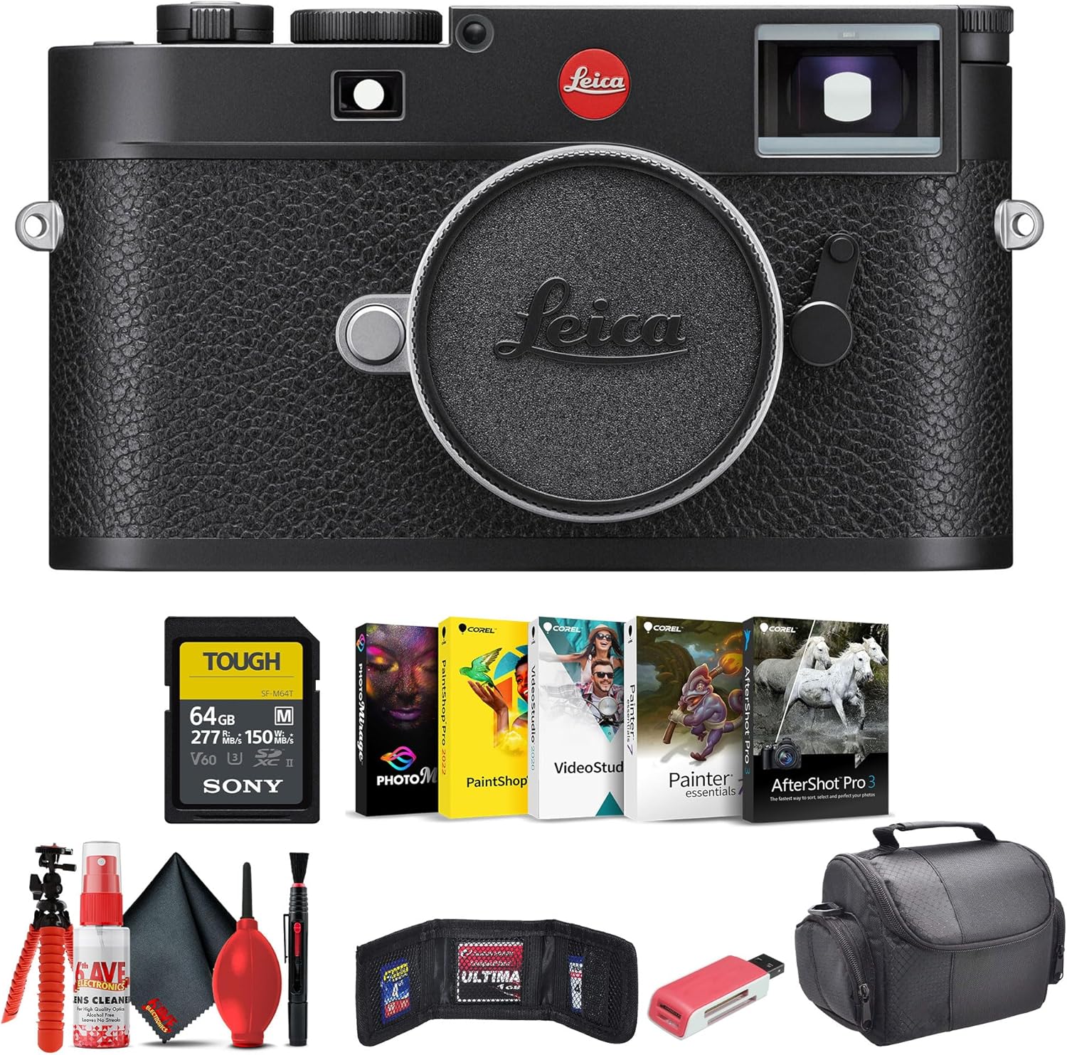 Leica M11 Rangefinder Camera (Black) (20200) + 64GB Memory