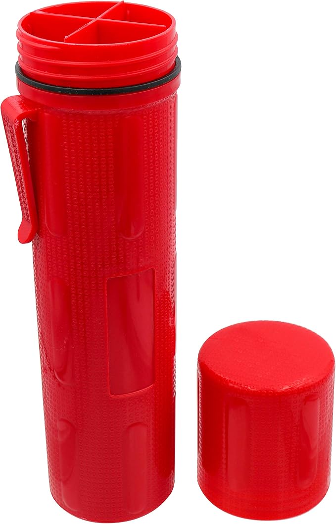 Contenedor para electrodos con 4 compartimentos rojo miniatura 3
