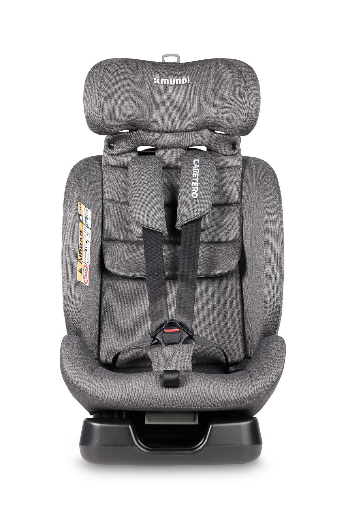 CARETERO - Siège Auto Évolutif 40–150 cm – Mundi i-Size - Rehausseur Voiture Enfant et Fauteuil Bébé – Siege Auto Bebe sans Isofix – Confortable avec 5 Positions d’Inclinaison – Couleur