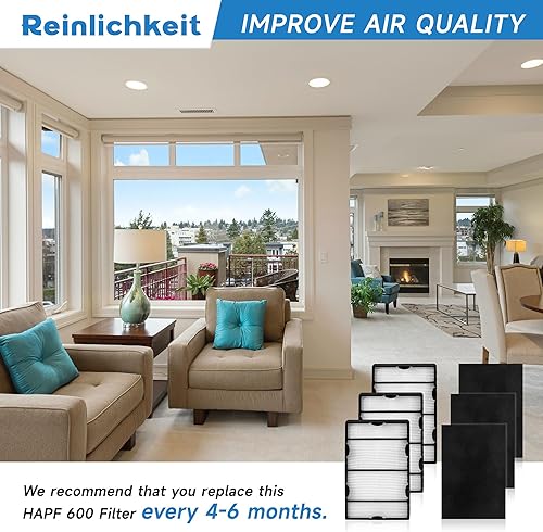Miniatura 6 de Paquete de 3 filtros de repuesto Hapf600 B compatibles con Holmes HAPF600D, HAPF600D-U2, HAP615, HAP650, HAP675