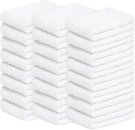Amazon.com: Looperry White Terry Cloth Rags (24 Pack) 13