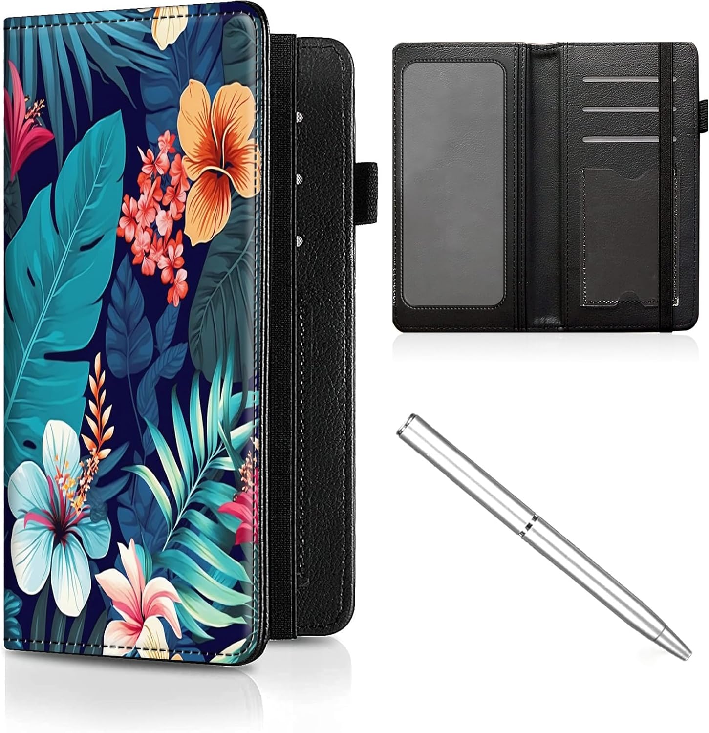 CheckBook Cover for Women Men,Leather RFID Blocking Check