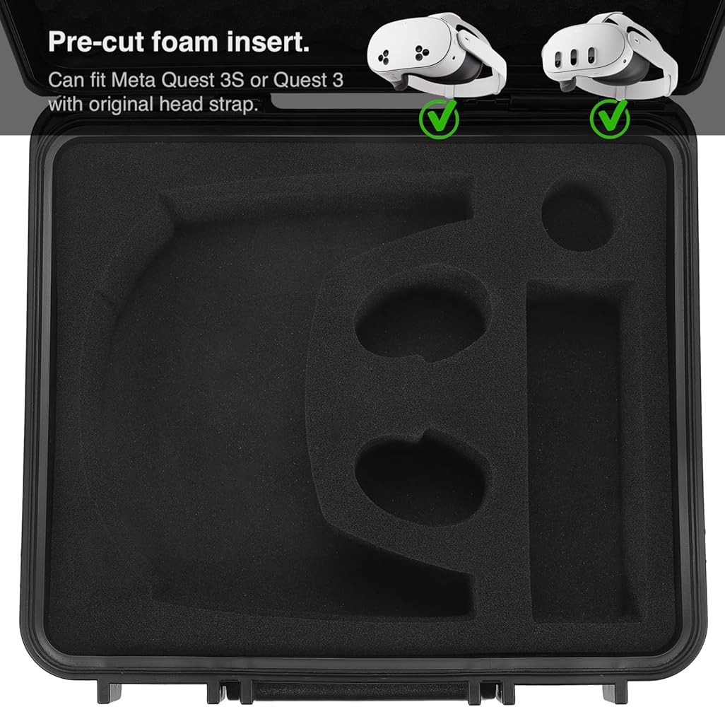 Amazon.com: ZENACCE Hard Carrying Case Compatible with Meta Quest Amazon.com: ZENACCE Hard Carrying Case Compatible with Meta Quest